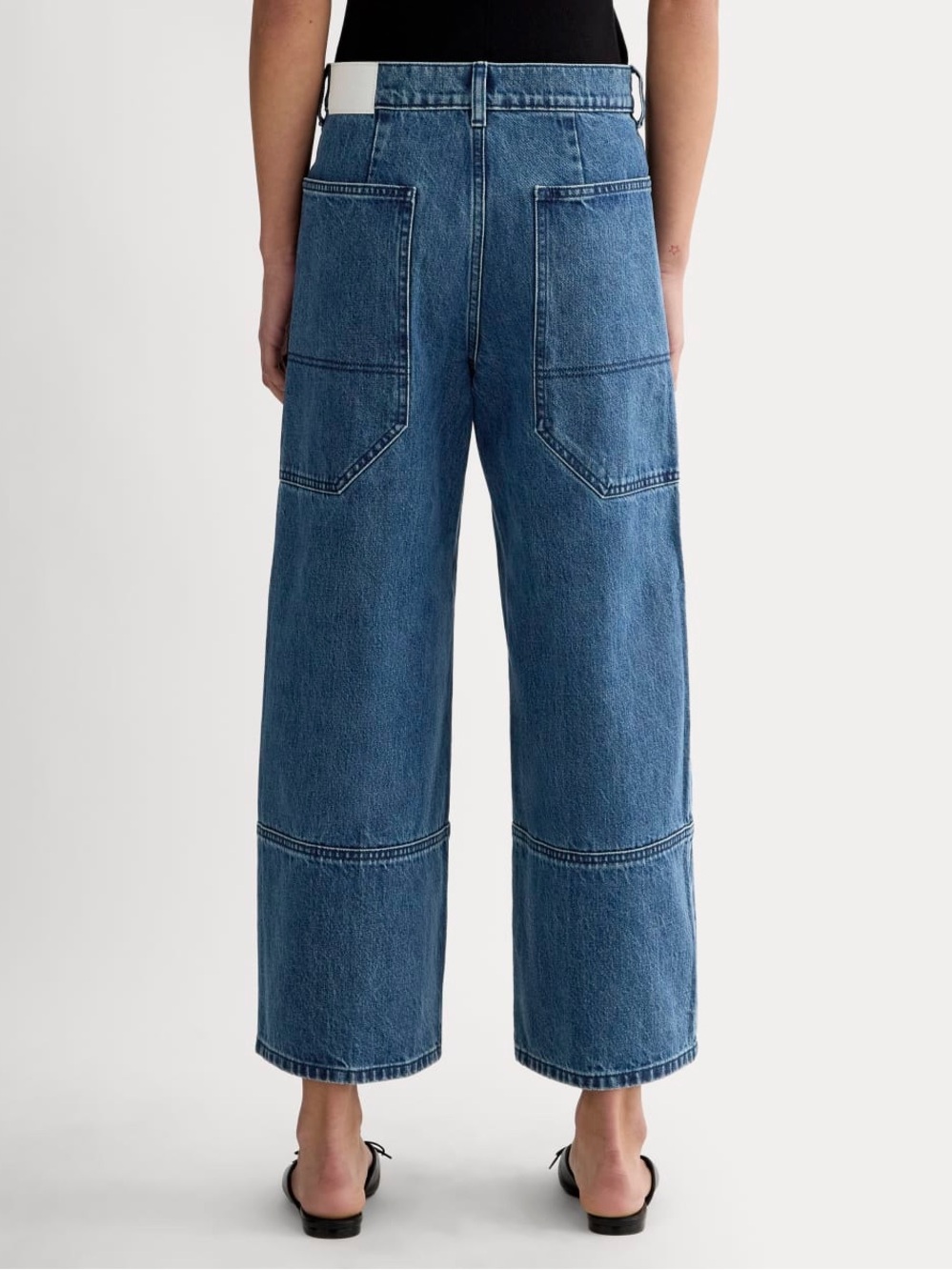 Everlane The Way High Gardener Cropped Jeans in Diamond Stone Blue Size 31 - Picture 6 of 12